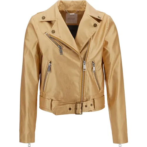 Motorradjacke Kunstleder Frau Lana - Guess - Modalova