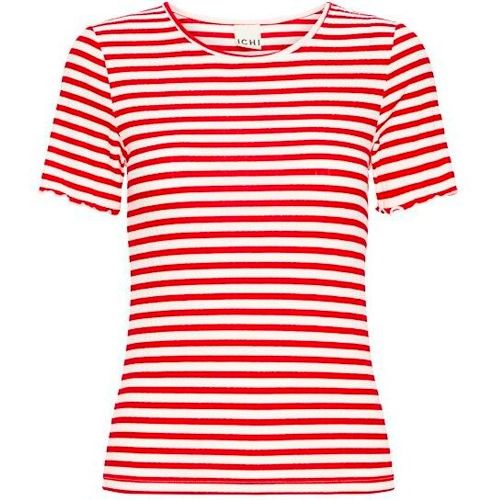 Questo t-shirt aderente a coste presenta un col rotondo e maniche corte per una silhouette elegante e un comfort ottimale nella vita di tutti i giorni - MAG11443419 - Modalova