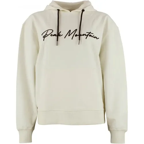 Sweatshirt Baumwolle Frau French Terry - Peak Mountain - Modalova