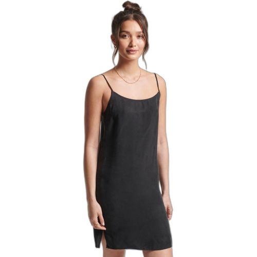 Sublimiere deinen Stil, indem du unser kurzes Schlupfkleid aus Cupro anziehst. Sei schick und lässig, indem du dieses Kleid tagsüber und abends trä - MAG4767656 - Modalova