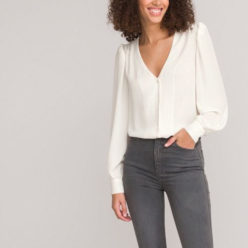 V-Neck Long Sleeve Blouse - LA REDOUTE COLLECTIONS - Modalova