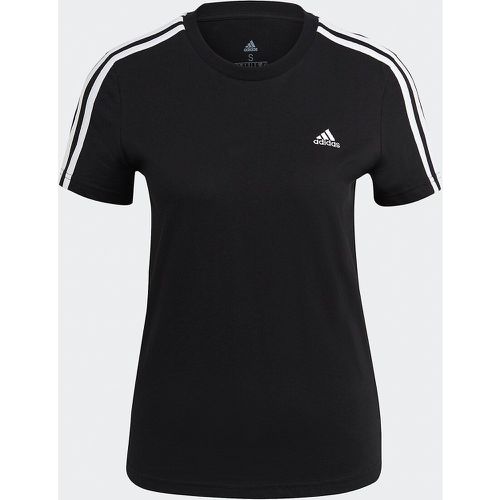 Loungewear Essentials Slim 3-Stripes T-Shirt in Cotton - ADIDAS SPORTSWEAR - Modalova