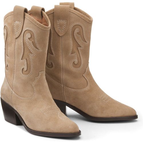 Suede Cowboy Calf Boots - LA REDOUTE COLLECTIONS - Modalova