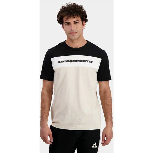 Contemporary Cotton T-Shirt with Crew Neck and Short Sleeves - Le Coq Sportif - Modalova