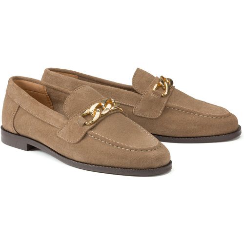 Signatures Suede Loafers with Chain Detail - LA REDOUTE COLLECTIONS - Modalova