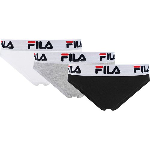 Pack of 3 Thongs in Stretch Cotton - Fila - Modalova