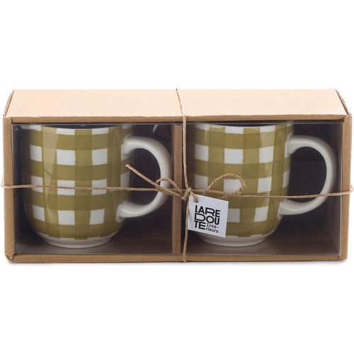 Set of 2 Veldi Gingham Porcelain Mugs - LA REDOUTE INTERIEURS - Modalova