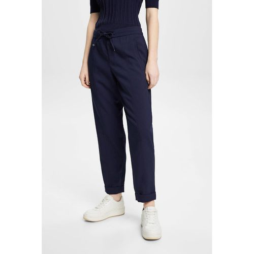 Drawstring Straight Trousers - Esprit - Modalova