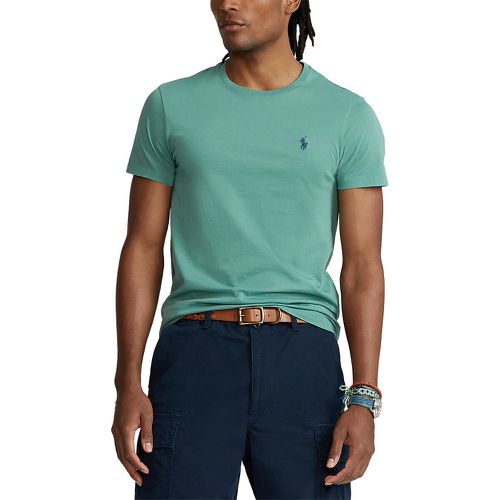 Jersey Cotton T-Shirt with Crew Neck - Polo Ralph Lauren - Modalova