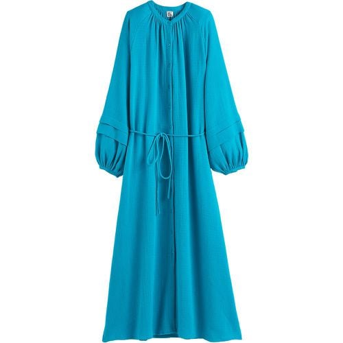 Cotton Muslin Maxi Dress with Balloon Sleeves - LA REDOUTE COLLECTIONS - Modalova