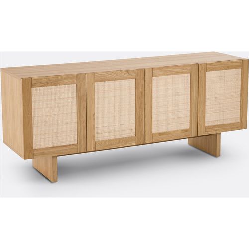 Arty 4-Door Veneer & Rattan Cane 4-Door Sideboard - LA REDOUTE INTERIEURS - Modalova