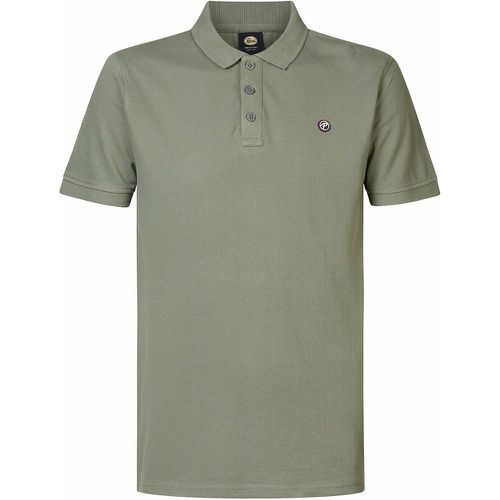 Cotton Polo Shirt with Short Sleeves - PETROL INDUSTRIES - Modalova