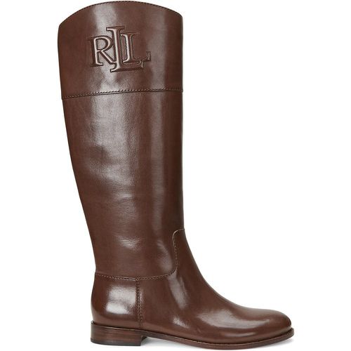 Justine Leather Riding Boots with Flat Heel - Lauren Ralph Lauren - Modalova