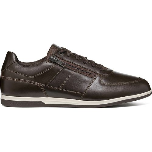 Renan Breathable Leather Trainers - Geox - Modalova