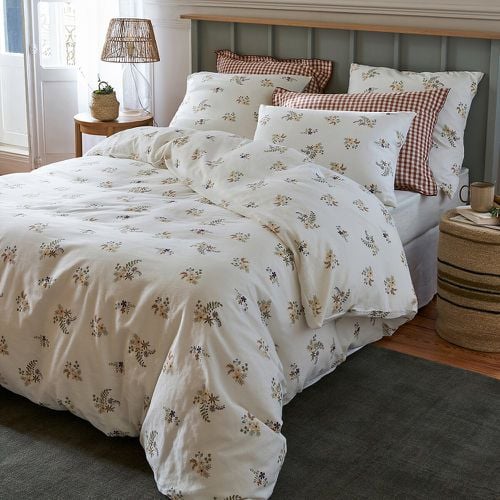 Véra Floral Cotton / Washed Linen Duvet Cover - LA REDOUTE INTERIEURS - Modalova