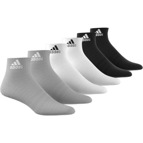 Pack of 6 Pairs of Sportswear Quilted Socks in Cotton Mix - adidas performance - Modalova