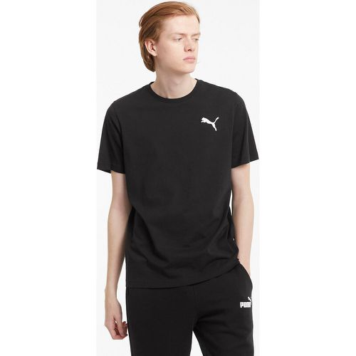 Essential Cotton T-Shirt with Small Logo Print and Short Sleeves - Puma - Modalova