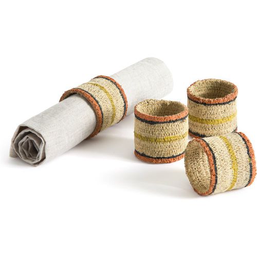 Set of 4 Jutor Woven Straw Napkin Rings - LA REDOUTE INTERIEURS - Modalova