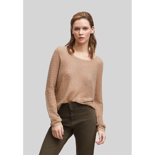 Iridescent Cotton Mix Jumper with Scoop Neck - IKKS - Modalova