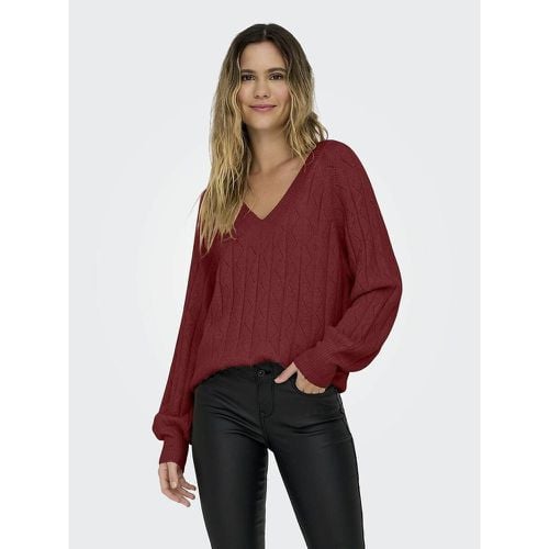 Sparkly V-Neck Jumper - Only - Modalova