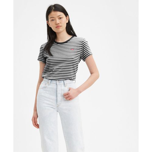 Striped Cotton T-Shirt with Chest Logo - Levi's - Modalova