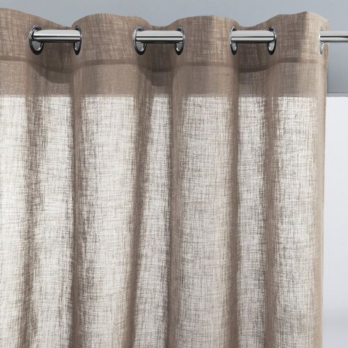 Nyong Linen-Effect Voile Curtain with Eyelets - LA REDOUTE INTERIEURS - Modalova