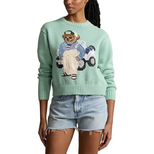 Cotton Polo Bear Jumper with Crew Neck - Polo Ralph Lauren - Modalova