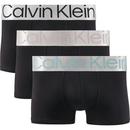 Pack of 3 Steel Low Rise Hipsters - Calvin Klein Underwear - Modalova