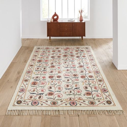 Aristis Floral 100% Cotton Flat Woven Rug - LA REDOUTE INTERIEURS - Modalova