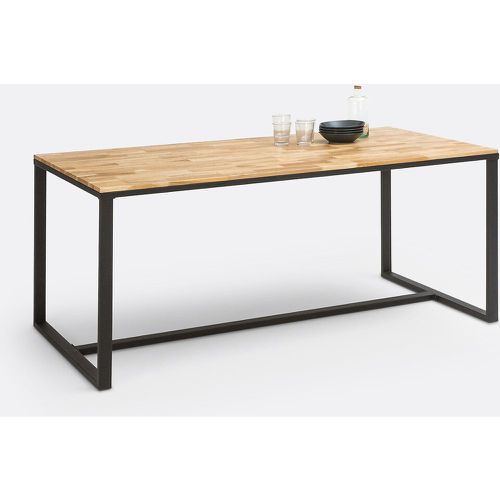 Hiba Oak & Steel Dining Table (Seats 8) - LA REDOUTE INTERIEURS - Modalova