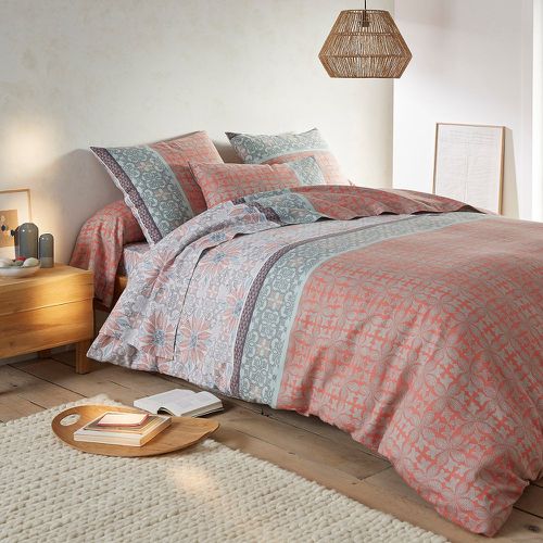 Bergame Floral Checked 100% Cotton Flannel Duvet Cover - SO'HOME - Modalova