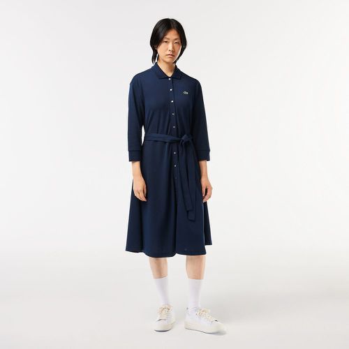 Full Midi Polo Dress in Cotton Petit Pique - Lacoste - Modalova