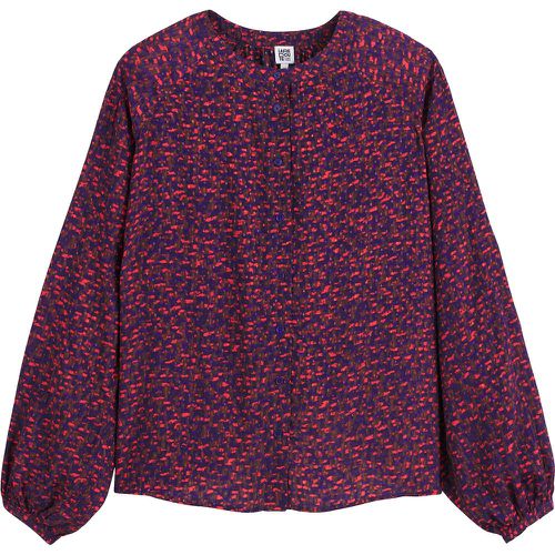 Printed Balloon Sleeve Blouse with Mandarin Collar - LA REDOUTE COLLECTIONS - Modalova