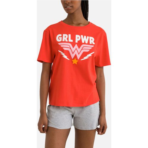 Cotton Short Pyjamas with Short Sleeves - WONDER WOMAN - Modalova