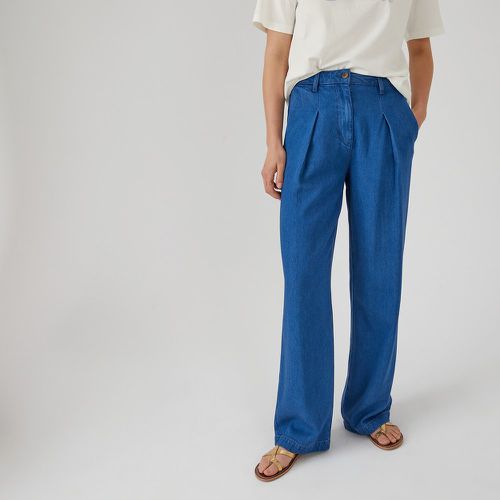 Denim Wide Leg Jeans with Pleat Front, Length 31.5" - LA REDOUTE COLLECTIONS - Modalova