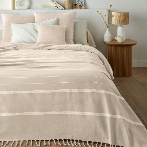 Nedo Striped Fringed 100% Cotton Bedspread - LA REDOUTE INTERIEURS - Modalova