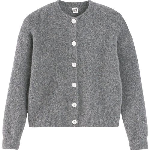 Wool Mix Cardigan with Crew Neck - LA REDOUTE COLLECTIONS - Modalova