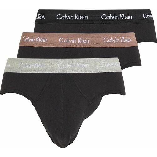 Pack of 3 Briefs in Plain Cotton - Calvin Klein Underwear - Modalova