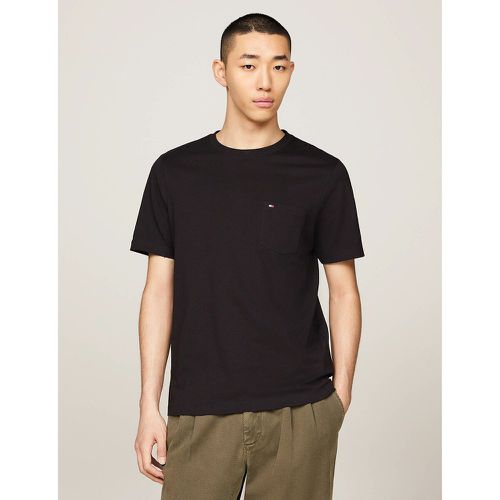 Cotton Crew Neck T-Shirt with Pocket - Tommy Hilfiger - Modalova