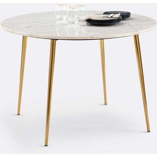 Luxore Round Marble Table (Seats 4) - LA REDOUTE INTERIEURS - Modalova