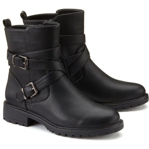 Notched Sole Biker Boots - LA REDOUTE COLLECTIONS - Modalova