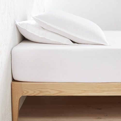 Linot 100% Washed Linen Fitted Sheet for Deep Mattresses (30cm) - LA REDOUTE INTERIEURS - Modalova