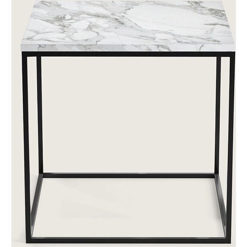 Mahaut Black Metal & Marble Side Table - AM.PM - Modalova