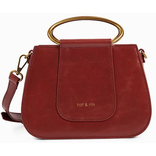 Nancy Leather Handbag - NAT & NIN - Modalova