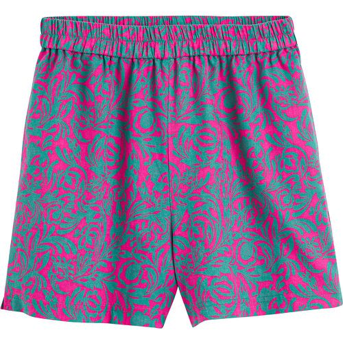 Floral Cotton Shorts with High Waist - LA REDOUTE COLLECTIONS - Modalova