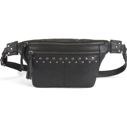 Nadja Leather Bum Bag with Studded Detailing - Pieces - Modalova