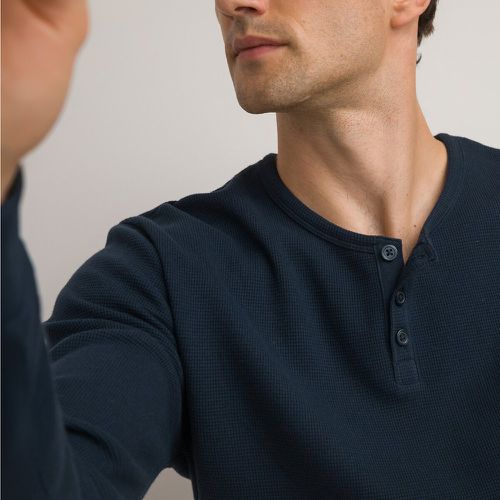 Grandad Collar T-Shirt with Long Sleeves - LA REDOUTE COLLECTIONS - Modalova