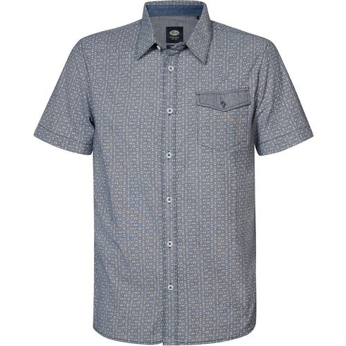 Printed Cotton Shirt with Short Sleeves - PETROL INDUSTRIES - Modalova