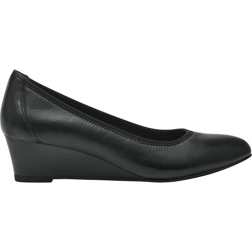 Leather Ballet Pumps with Wedge Heel - tamaris - Modalova