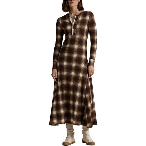 Checked Cotton Maxi Dress - Polo Ralph Lauren - Modalova